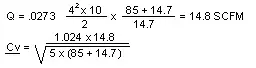 Example 4 formula, time to complete stroke 2sec.